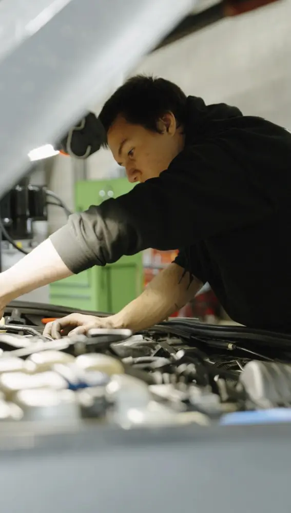 Technician working at Pure Auto Works
